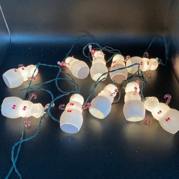 2 Kurt S. Adler 10 LT 5 PC Snowman Light Sets - Picture 5 of 5